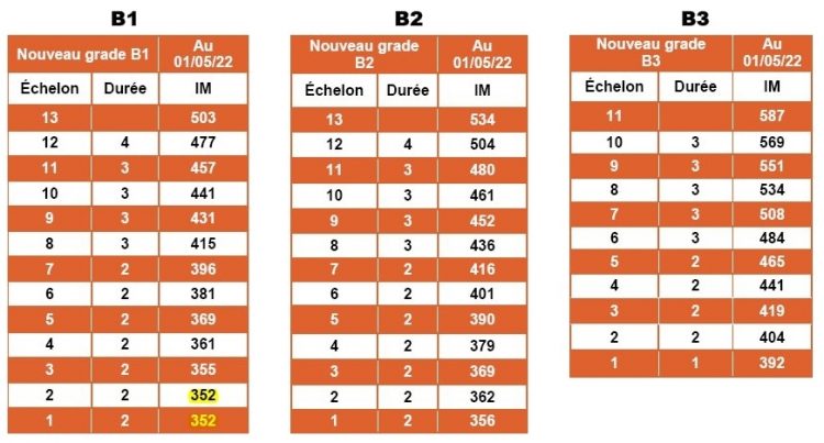 Nouvelle Grille Indiciaire Fonction Publique Hospitalière 2022 Catégorie B